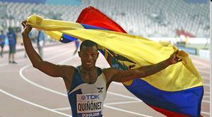 Álex Quiñónez obtuvo medalla de bronce en la final de los 200 metros planos del Mundial de Atletismo de Doha 2019