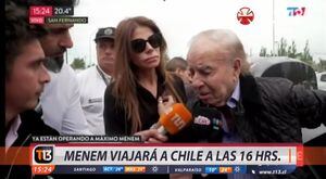 Carlos Menem alzó la voz: "Voy a Chile a ver cómo está mi hijo"