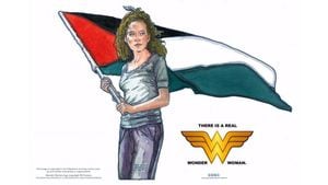 ¿La verdadera Mujer Maravilla?: El autor del póster del Che quiere reivindicar la imagen de la resistencia palestina