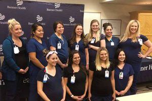 El increíble caso de 16 enfermeras embarazadas en un hospital de Arizona que ha dado la vuelta al mundo