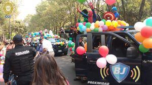 Policía Bancaria celebra el Día del Niño con desfile alegórico