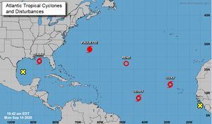 Se forma en el Atlántico la tormenta tropical número 20 de la temporada
