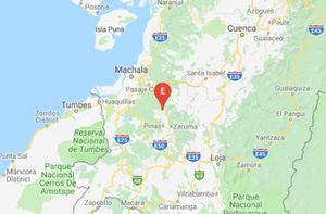 Se registro un sismo en Piñas, en El Oro