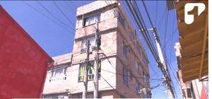 Casa de 5 pisos con fallas estructurales tiene en riesgo a familias de viviendas aledañas en Bogotá