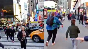 En pánico, gente corre en estampida por explosión en Times Square