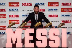Messi toma con humildad su quinta Bota de Oro como goleador europeo: "Nunca imaginé todo esto"