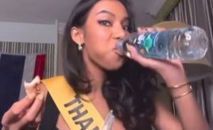 Candidatas de Miss Grand International se van virales tras reto de comer en 2 minutos