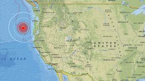 En las cercanías de la falla de San Andrés: fuerte sismo de 6,2 remece la costa de Oregon en Estados Unidos