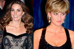 Kate Middleton copia look clásico y elegante de Lady Di en su última aparición y luce hermosa