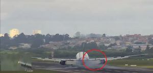 Pneu de aeronave da Latam estoura durante pouso em Guarulhos; assista