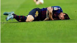 Messi se lesionó el radio a una semana del clásico y estará fuera por tres semanas