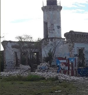 Ruinas del Faro de Guánica sufren derrumbe luego de sismos