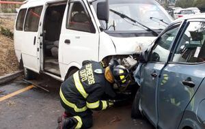 Quito: 6 heridos tras accidente en la Simón Bolívar