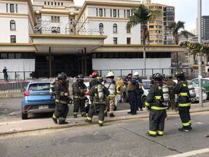 Dos funcionarios de residencia sanitaria del Hotel O'Higgins resultaron intoxicados por fuga de gas