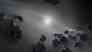 Hubble de la NASA capta el primer caso de “canibalismo cósmico”: una estrella que destruye su propio sistema planetario