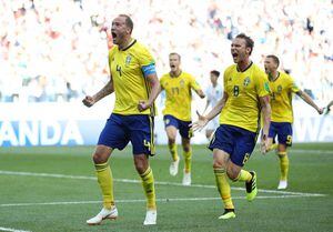 Suecia gana y complica aún más a Alemania en Rusia 2018