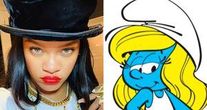 Rihanna regresa a las pantallas y sorprende al revelar que será la pitufina "malota"