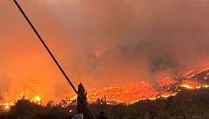 Las impactantes imágenes que dejan los incendios forestales en la comuna de Carahue