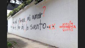Quito: Se presenta denuncia en contra de grafiteros