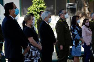 Presidente Piñera asiste a misa en honor al carabinero asesinado en La Araucanía