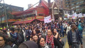 Estos serán los recorridos de las marchas del 21 de noviembre en Bogotá