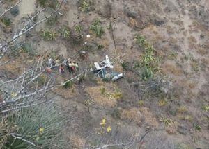 Dos fallecidos al accidentarse helicóptero en Cuambo, Ibarra