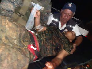 Militar herido en emboscada en El Estor, Izabal, fue rescatado