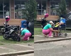 ¡Indignante! Mujer hace pasar a su hija por discapacitada para pedir limosna