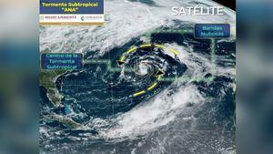 Ana se convierte en la primera tormenta tropical en el Atlántico