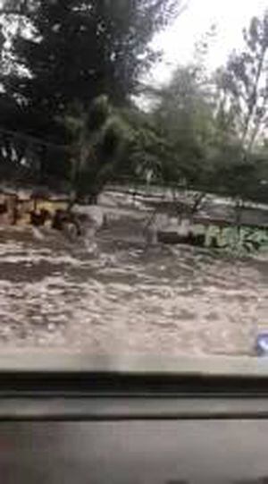 Granizo en Quito: Inundación en el occidental, sector el Bosque