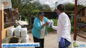 La Alcaldía de Cajicá realiza entrega de ayudas alimentarias en época de cuarentena
