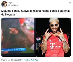 Redes sociales se inundan con memes de Maluma y Neymar