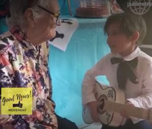 Lo más tierno del día: niño canta "Recuérdame"  de "Coco" a su bisabuela