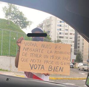 Excandidato Pedro Freile rechazó “uso” de migrantes con letreros en las calles