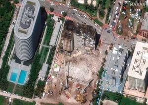 Preparan demolición de parte de edificio que no colapsó en Miami