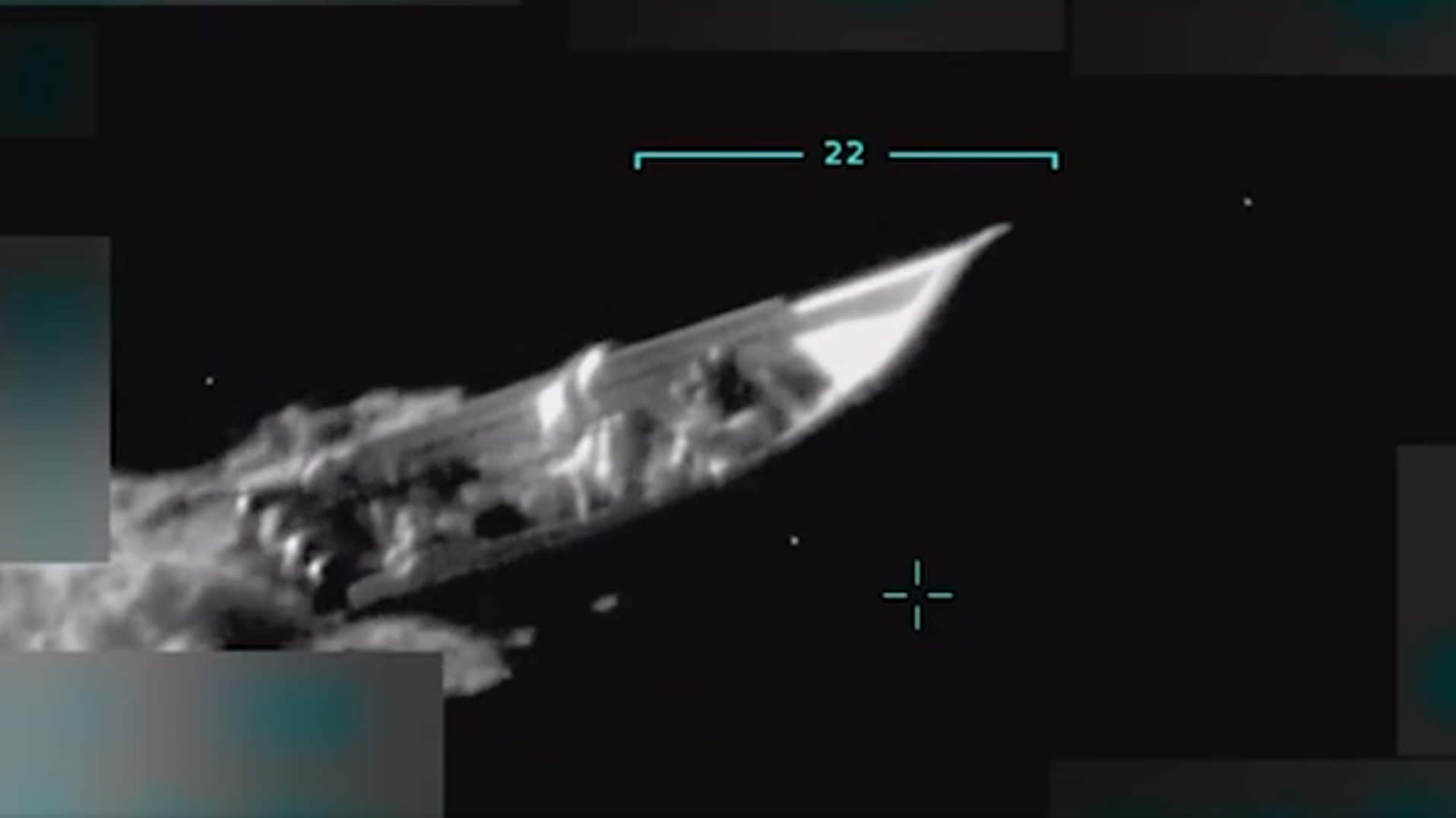 El momento que EE.UU. atacó a un barco cargado con drogas procedente de Venezuela