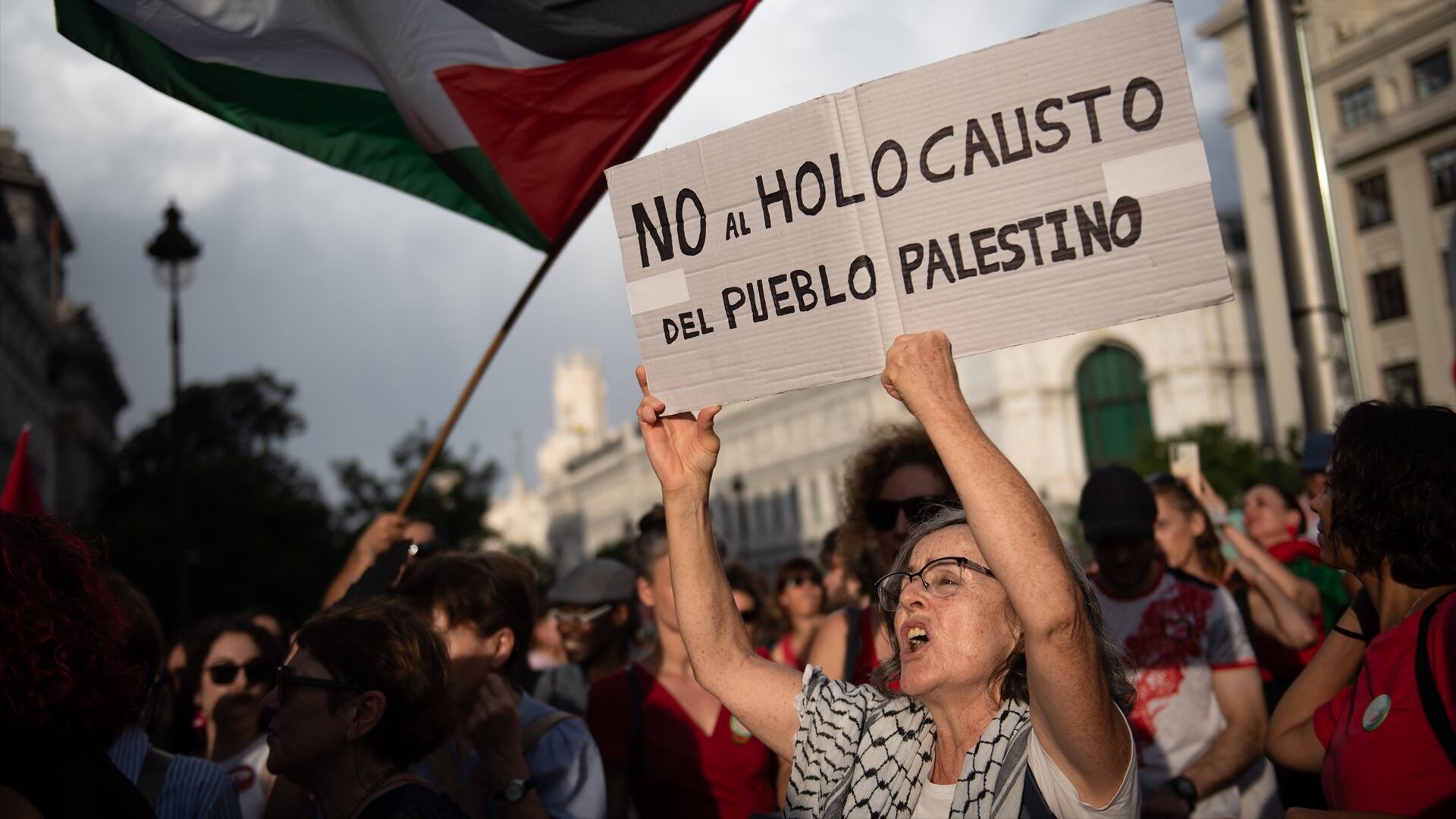 Protesta propalestinos en Madrid