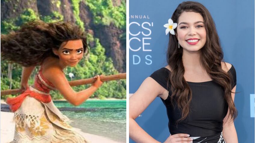 Frente a frente de Moana y Auli’i Cravalho