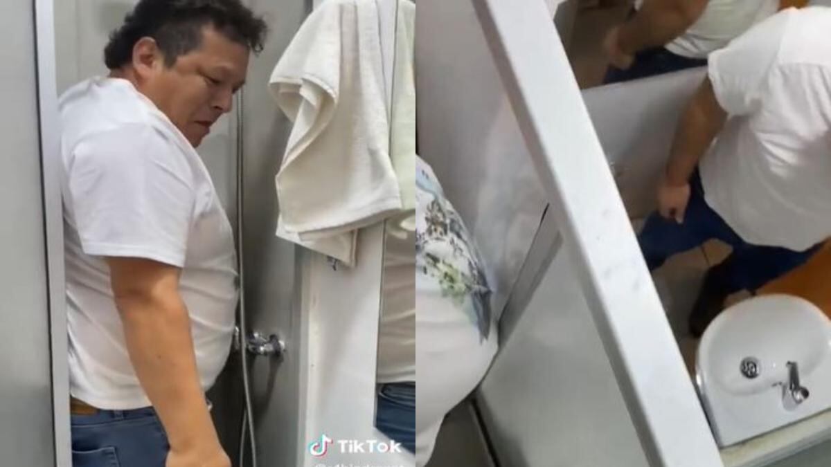 Un reto total usar este baño