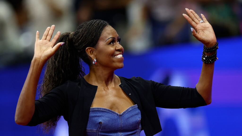 Michelle Obama durante el último US Open.