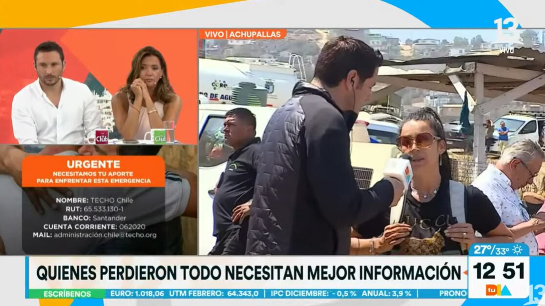 Pamela Tapia, dirigente sindical de Ripley del Mall Marina de Viña del Mar, en "Tu Día"