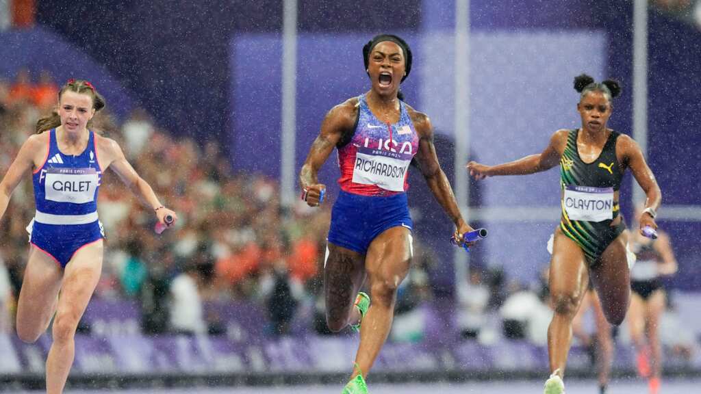 París 2024 - Atletismo posta 4x100 mujeres