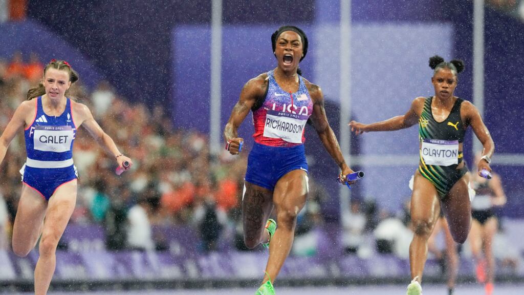 París 2024 - Atletismo posta 4x100 mujeres