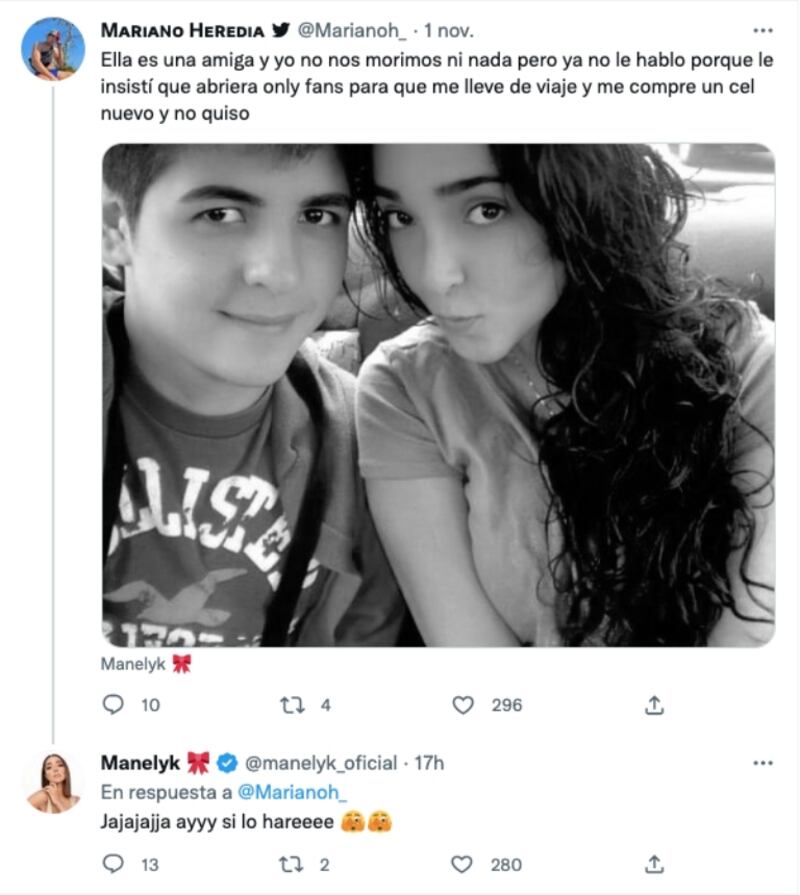 El tuit que puede ventilar que "Mane" llega a OnlyFans.