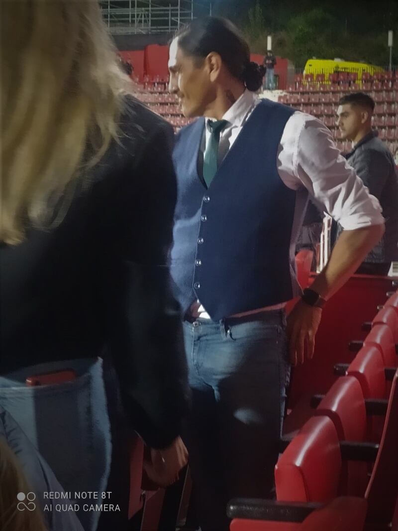 Paco Palencia asistió a apoyar al Tricolor.