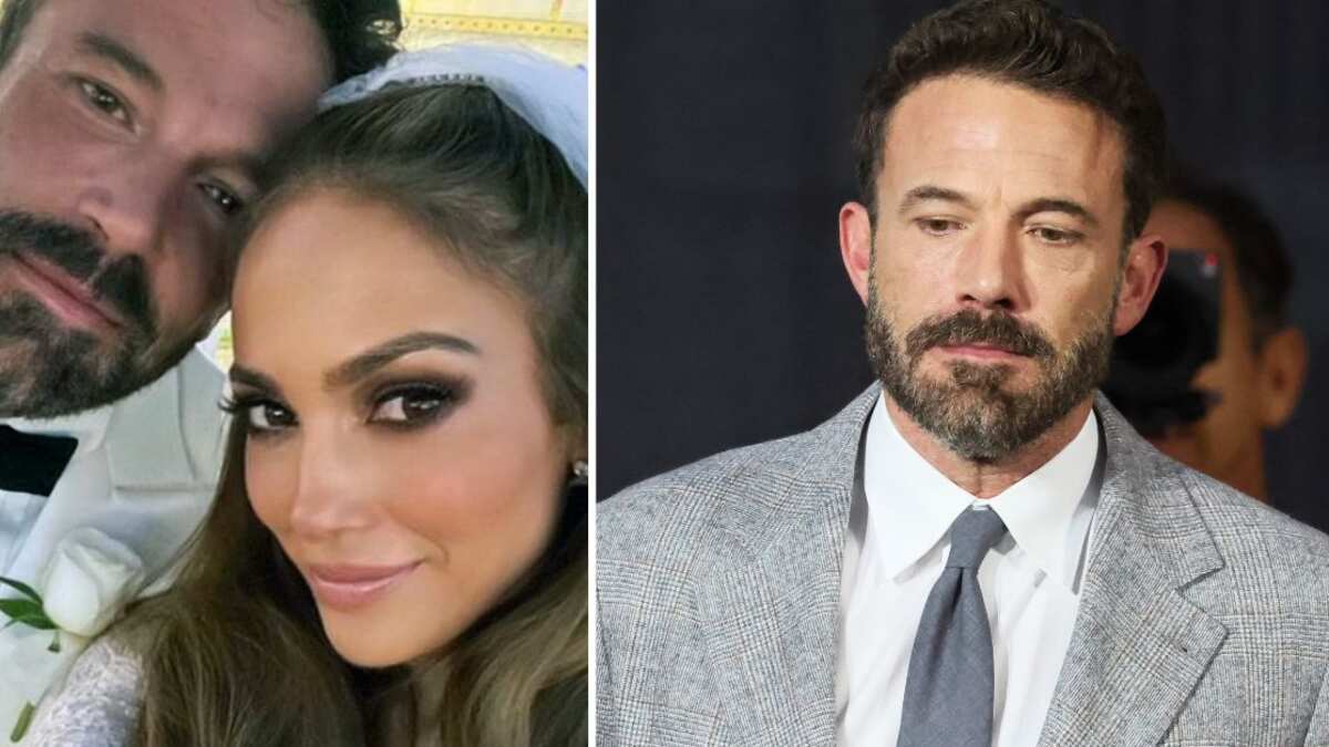 Jennifer López y Ben Affleck cara feliz