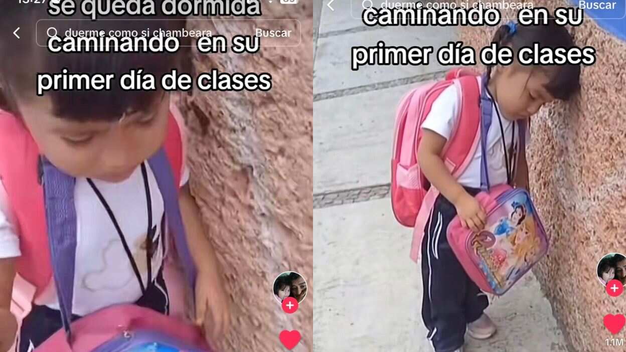 Una escena entre tierna y graciosa