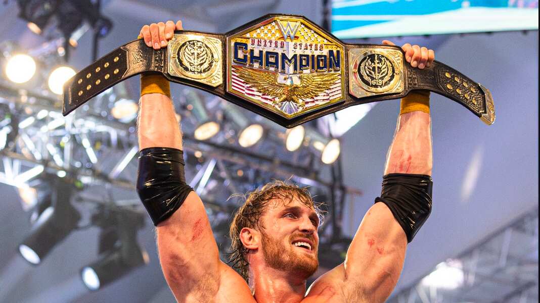 Con tan solo 8 peleas en WWE, Logan Paul ganó un cinturón.