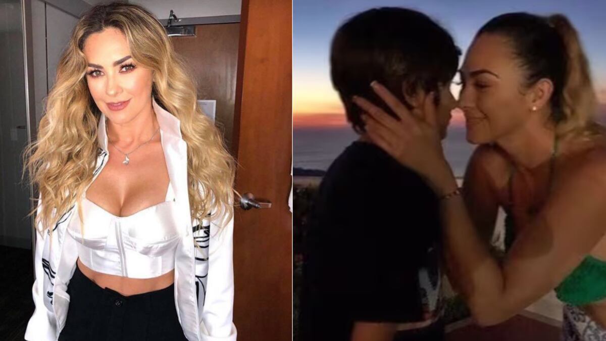 Aracely Arámbula aprovechó una transmisión en vivo para presumir lo guapos que están sus hijos Miguel y Daniel.