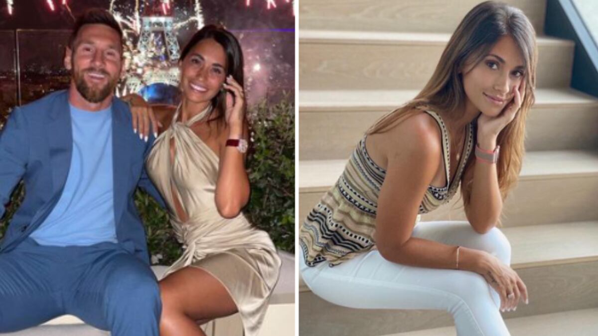 Antonela Rocuzzo y Lionel Messi